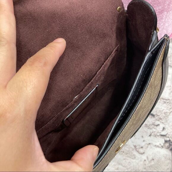 COACH Georgie Saddle Crossbody Bag Western Boho Embellished with Rivets & Studs! - Picture 9 of 14